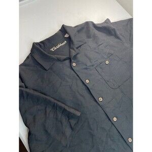Y2K Vintage Style Caribbean Marini Embroidered Short Sleeve Button Up Shirt XL